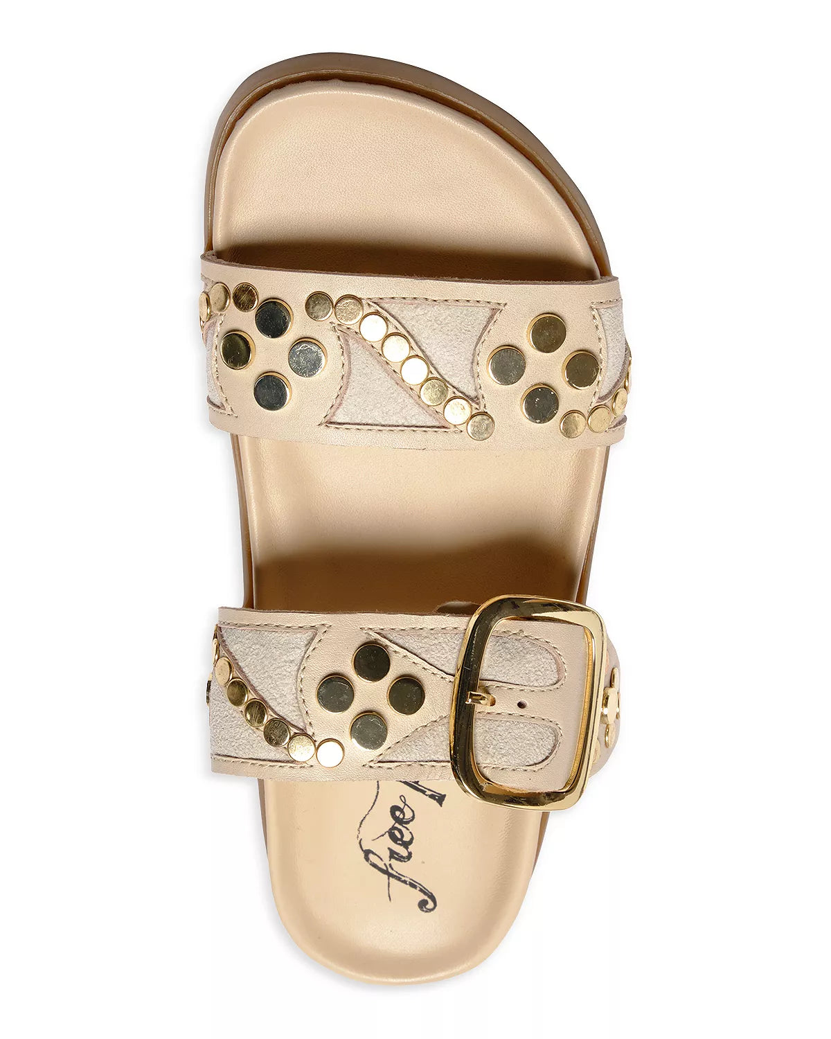 Free People - Revelry Studded Sandals - PLASTER