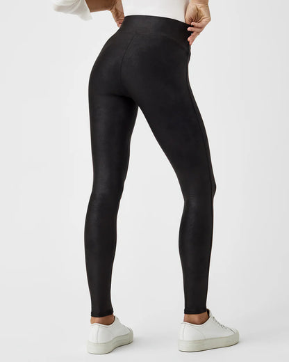 SPANX - Spanxshape Faux Leather Fleece Lined Leggings