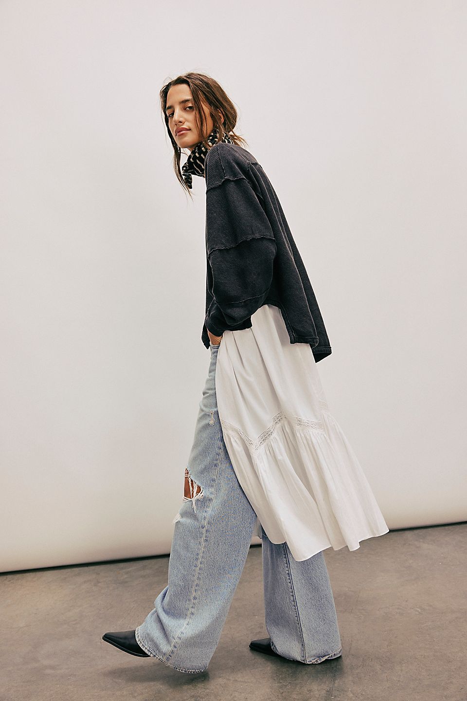 Free People - Total Eclipse Tee - BLACK