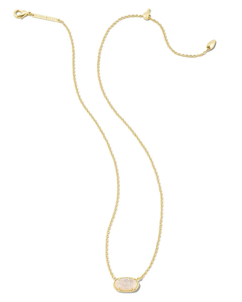 Kendra Scott - Grayson Gold Pendant Necklace - IRIDESCENT DRUSY