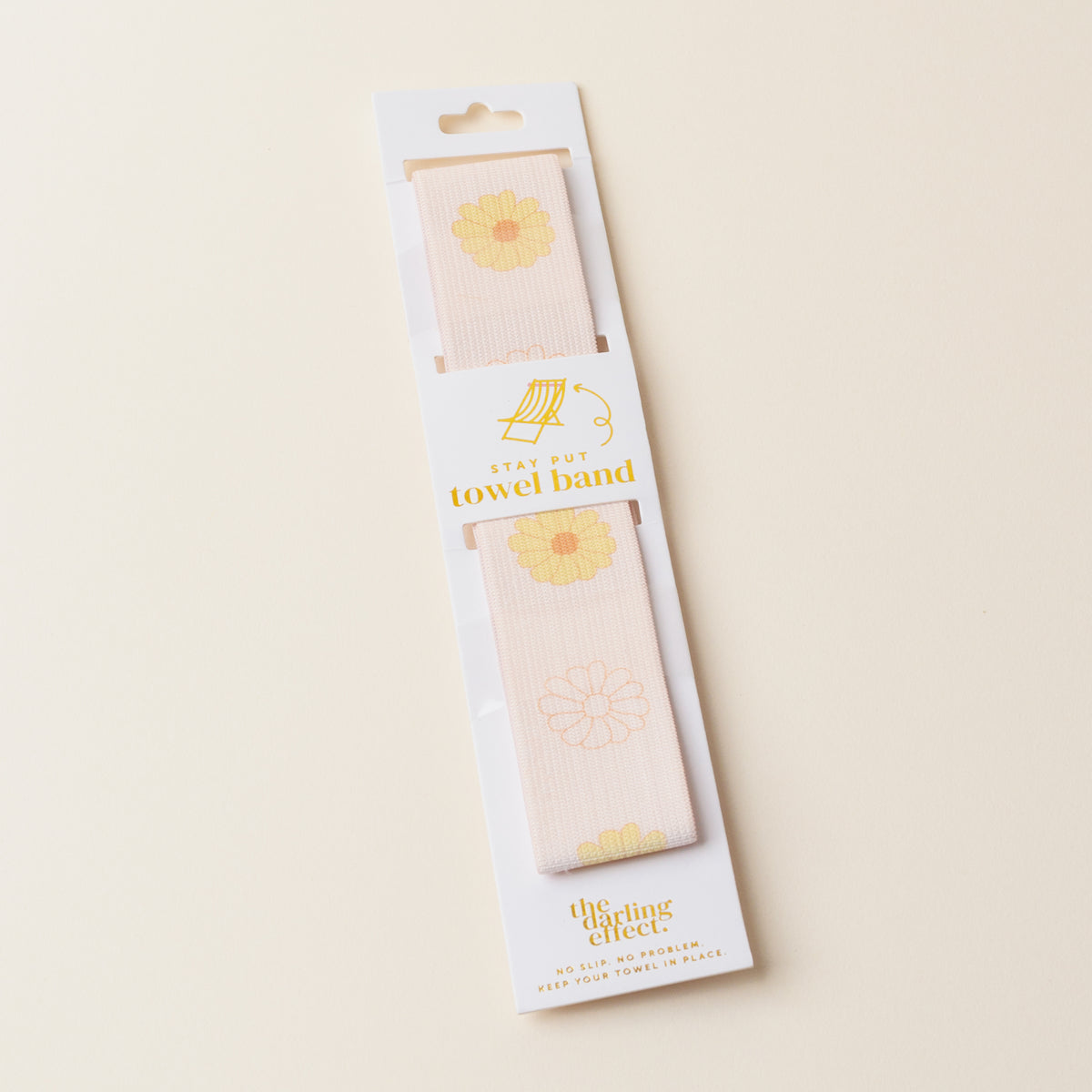 Stay-Put Towel Band - Darling Daisy- PEACH