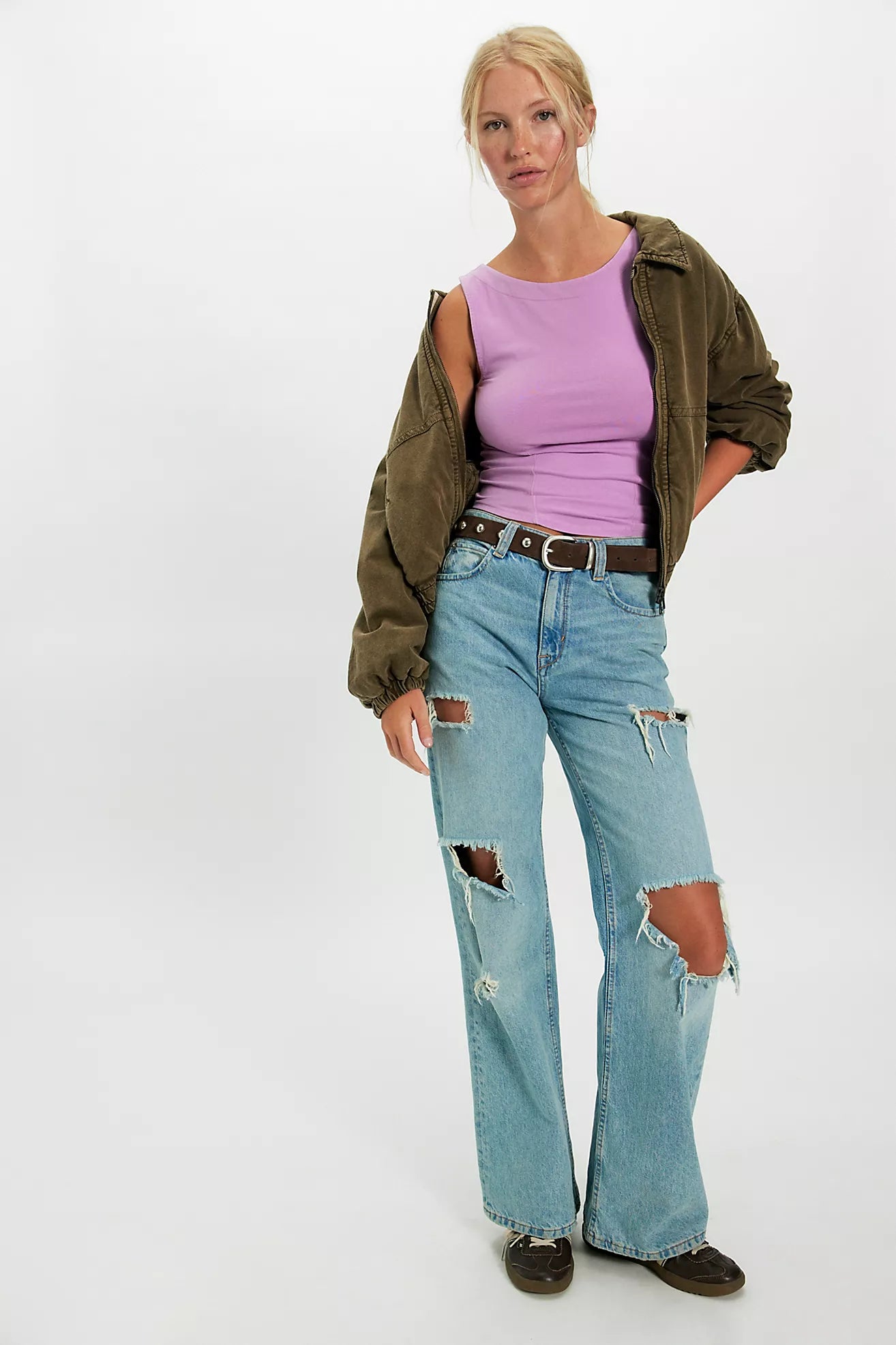 Free People - Iconic Tank - BUBBLE TEA (PURPLE)