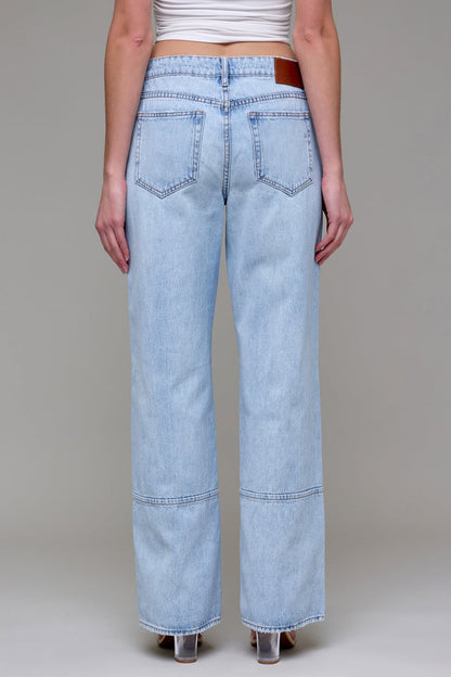 Hidden - Logan Light Wash Relaxed Dad Jean