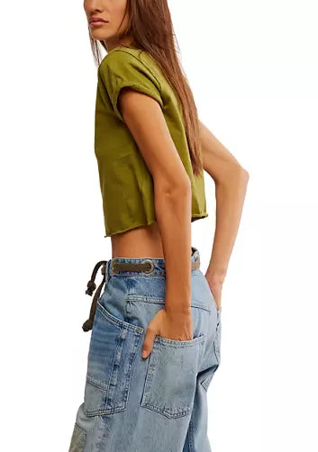 Free People - The Perfect Tee - PEAT MOSS