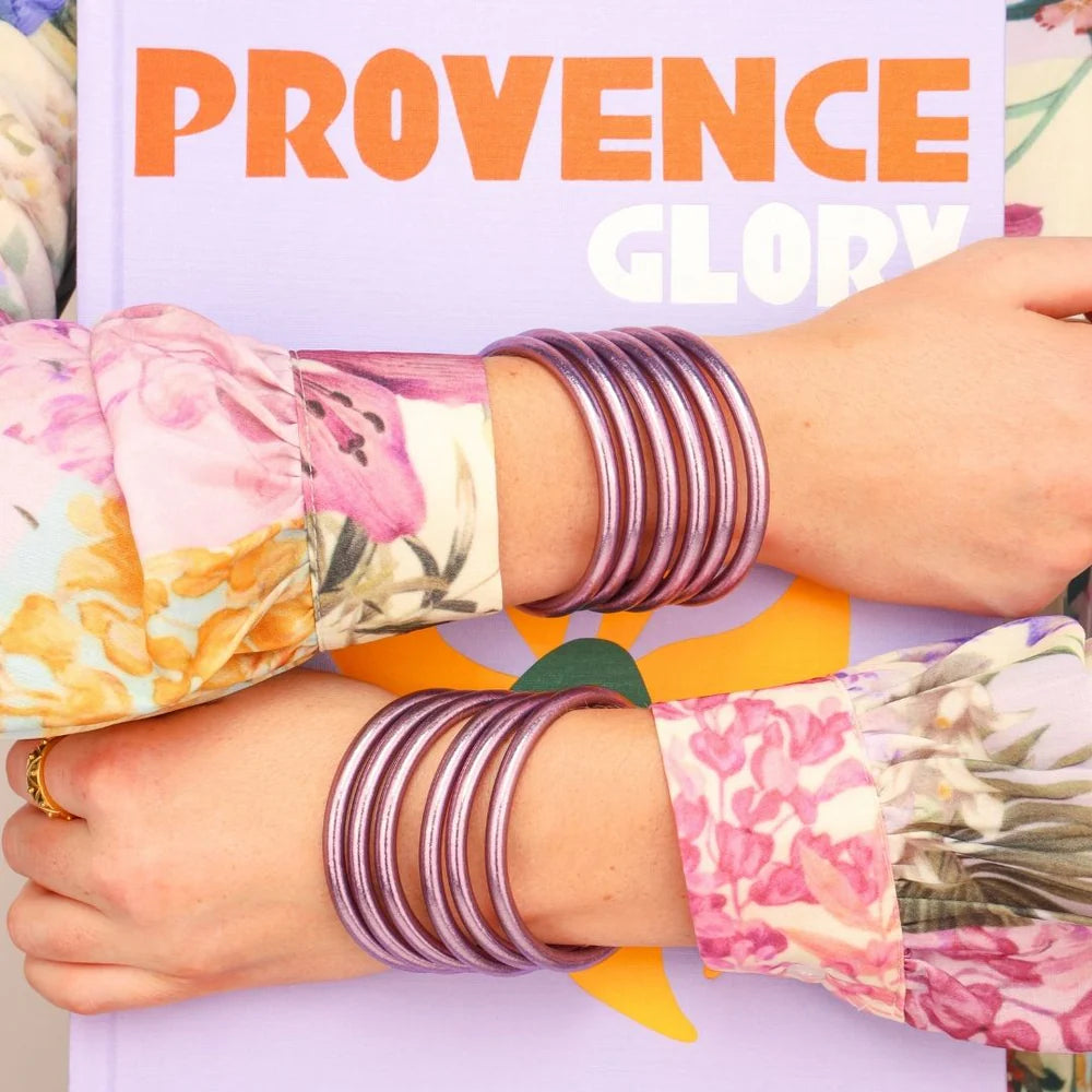 BuDhaGirl - LILA - All Weather Bangles® (AWB®) - Set of 6