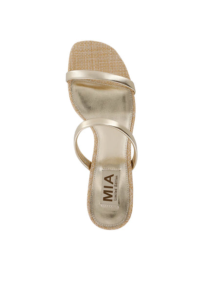 MIA - Isabeli Espadrille Slide Heel Sandal-  Gold