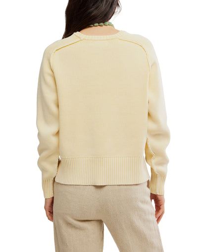 Free People - Spring Street Pullover - BANANA CREAM
