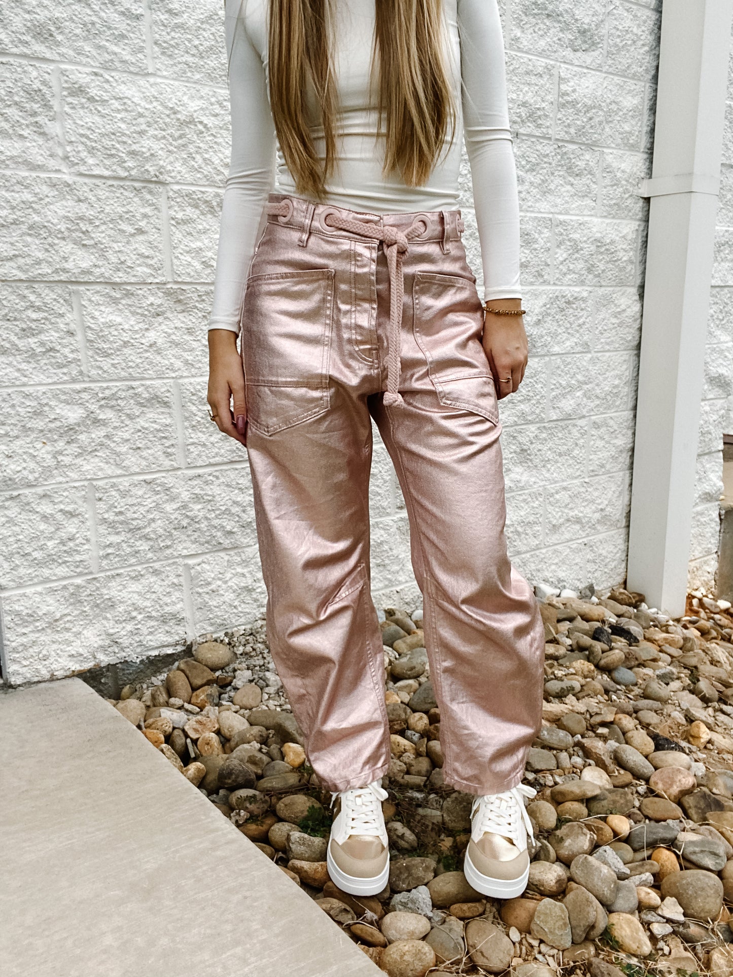 Free People - Moxie Metallic Low Slung