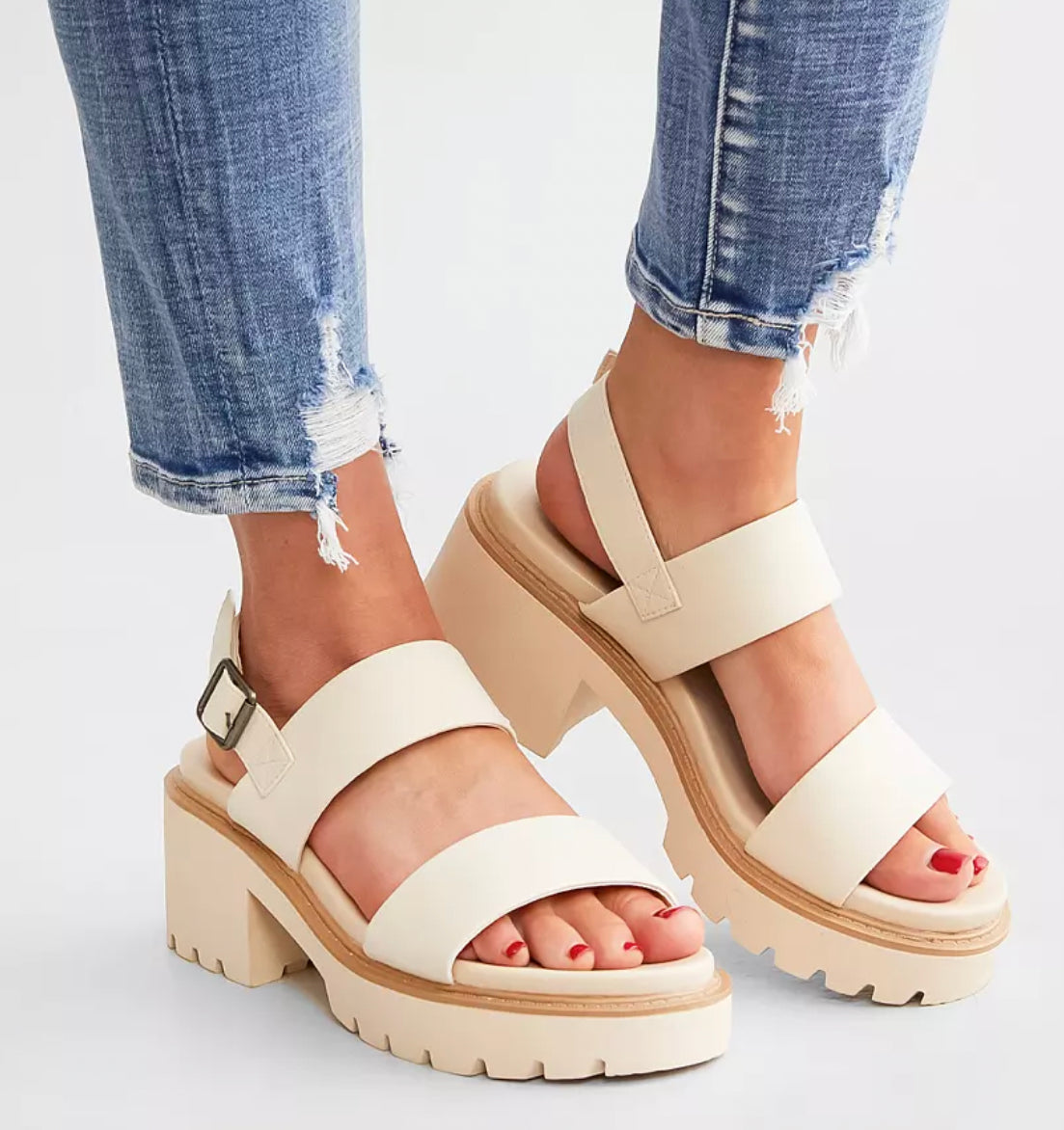 MIA - Sennett Heeled Sandal - SEASHELL