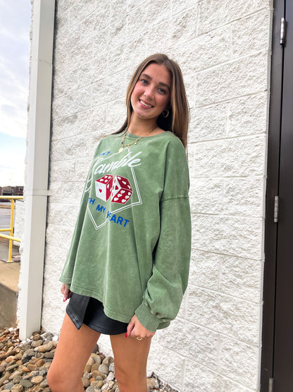Daydreamer - Don't Gamble With My Heart Long Sleeve - ONE SIZE
