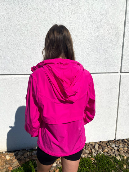 Noticed You Windbreaker Jacket - NEON PINK