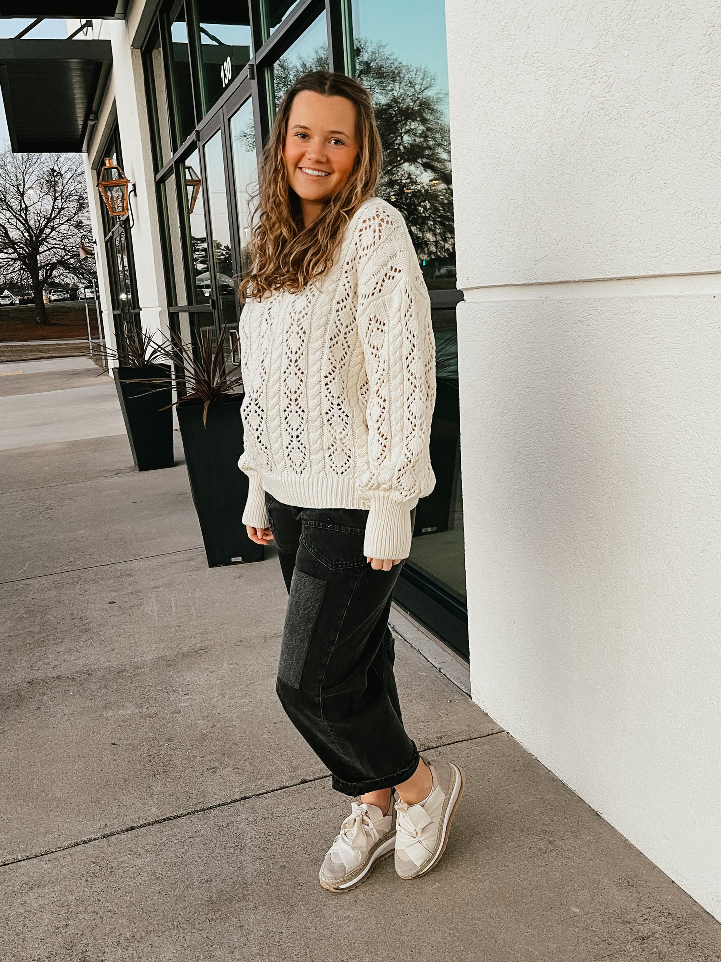 Gentle Cream Knit Sweater