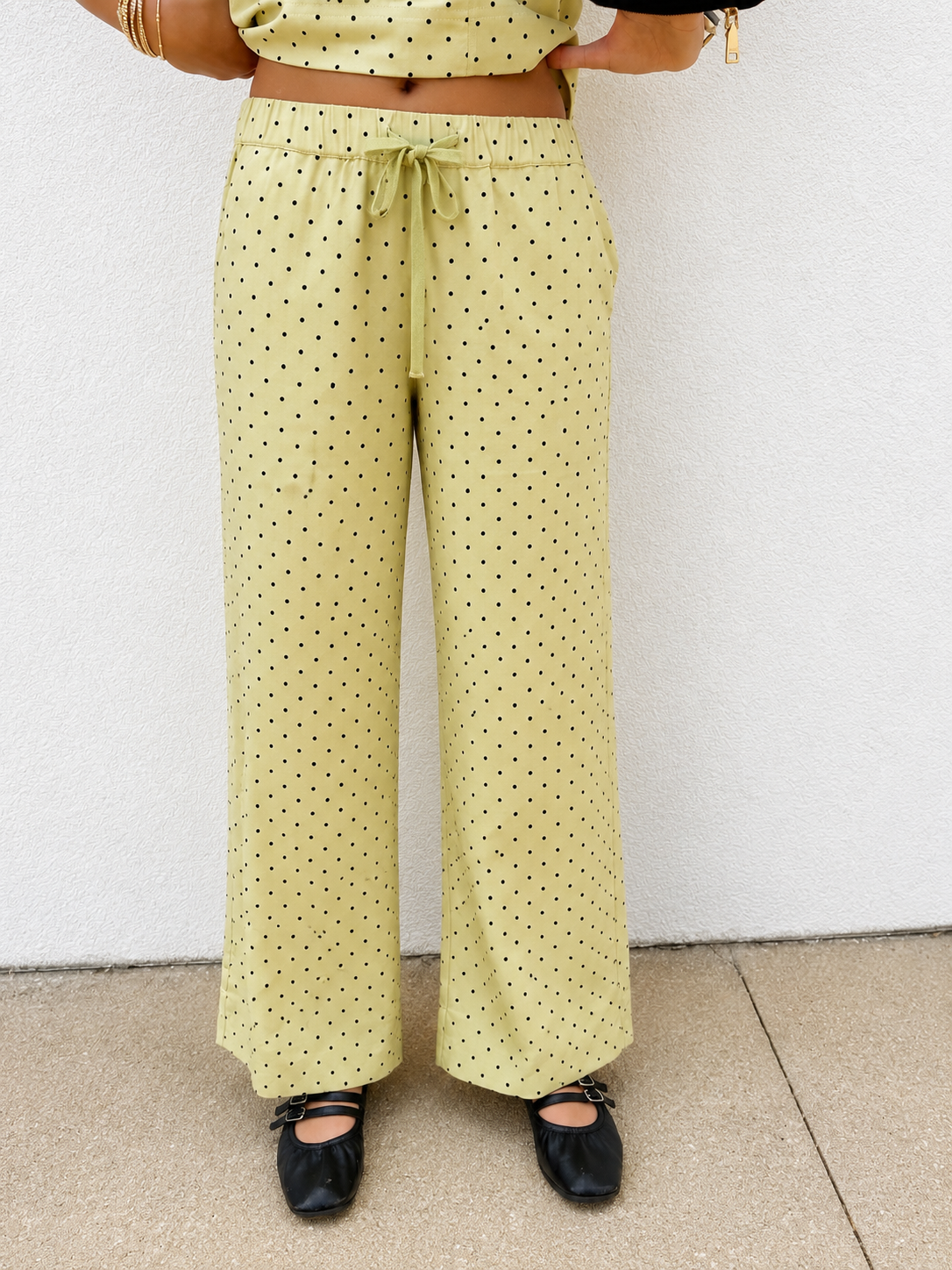 Pistachio Polka Dot Two Piece Set