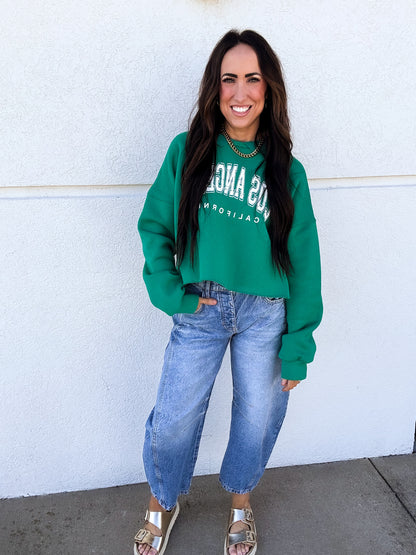 Los Angeles Campus Cropped Sweatshirt
