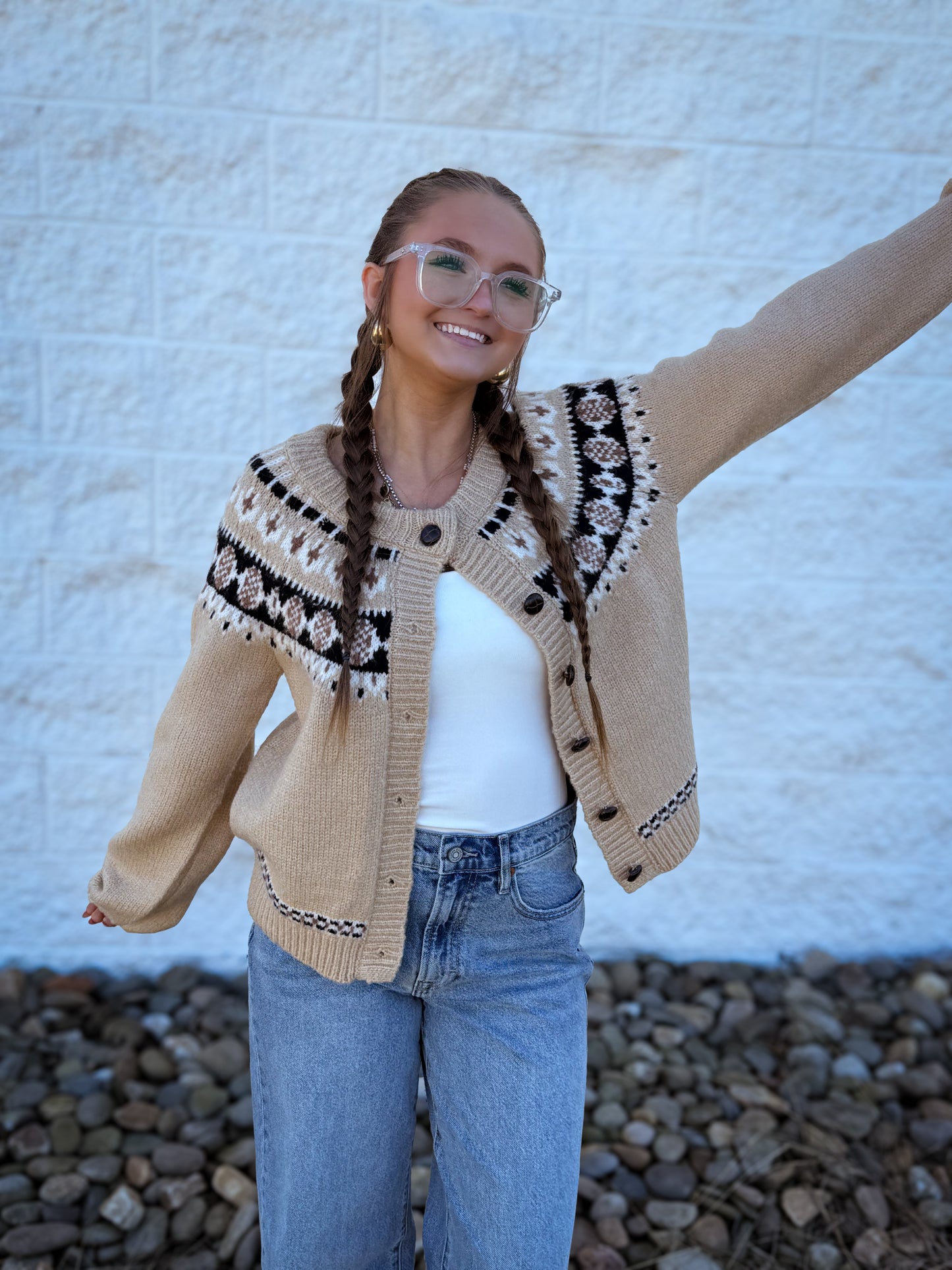 Winter Lodge Knit Sweater Cardigan