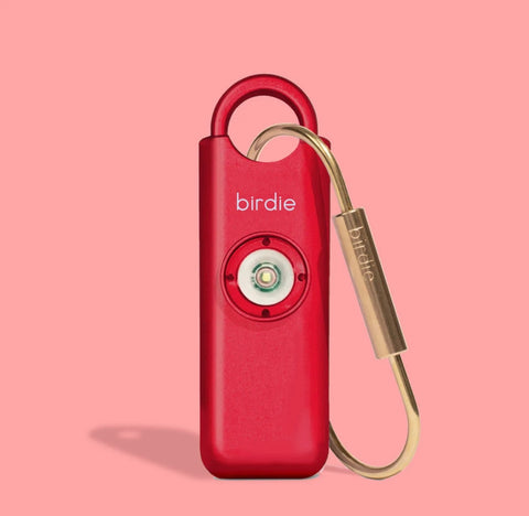 She's Birdie  - Personal Safety Alarm - BIRDIE - METALLIC HOLIDAY RED