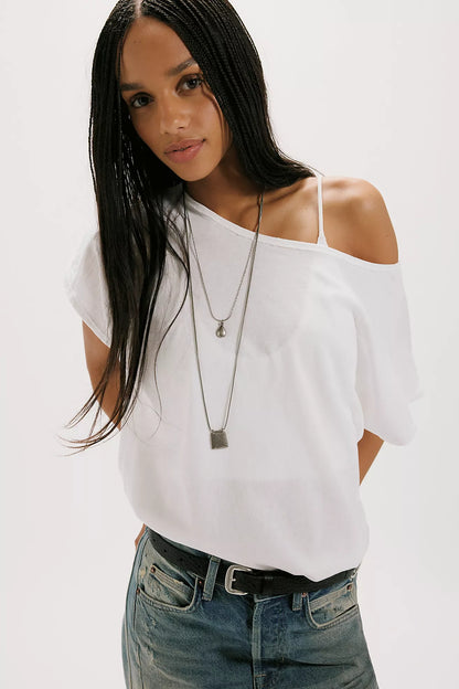Free People -  We The Free Peggy Tee - Ivory