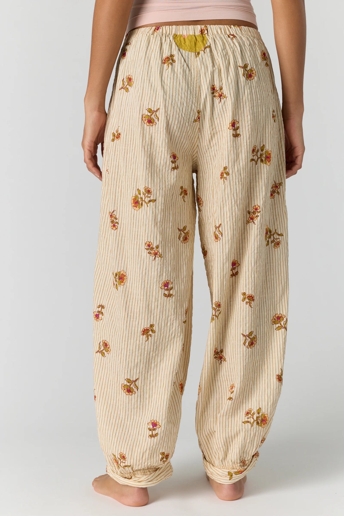 Free People - On Repeat Drawstring Pants - IVORY FLORAL