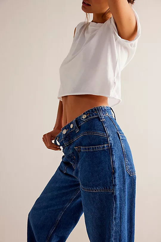 Free People - Palmer Cuffed Jeans - Tunnel Vision
