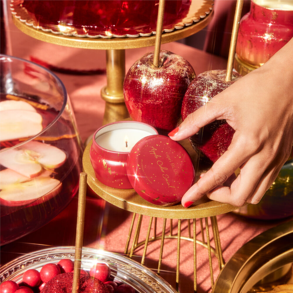 Capri Blue - Apple Cider Social Glimmer Mini Tin, 3 oz