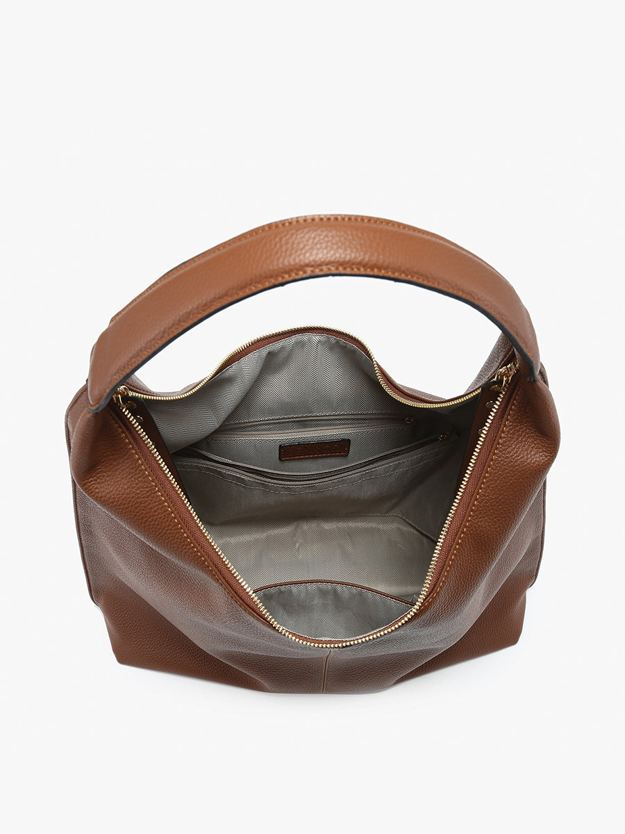 Tori Vegan Slouchy Hobo - BROWN