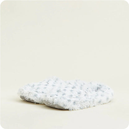 WARMIES - Snowy Dot Microwavable Slippers - Lavender Scented Heated Foot Warmers