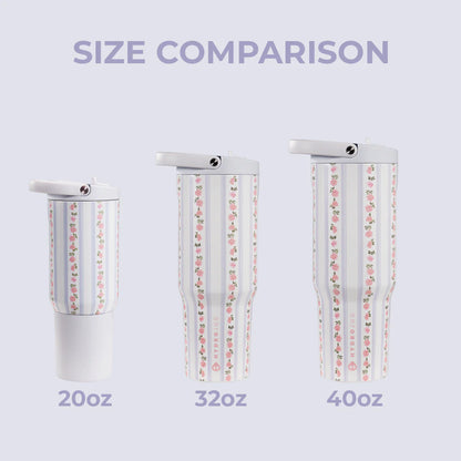 HydroJug - Primrose Floral Edition | 32oz Sport Tumbler Leakproof & Insulated