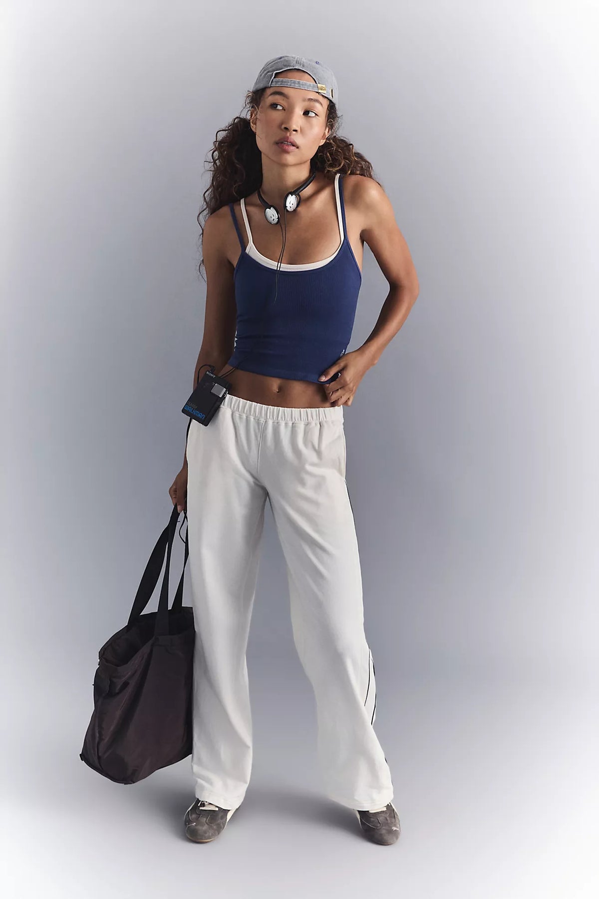 Free People - All Clear Coastline Cami - TRUE NAVY/CREAM