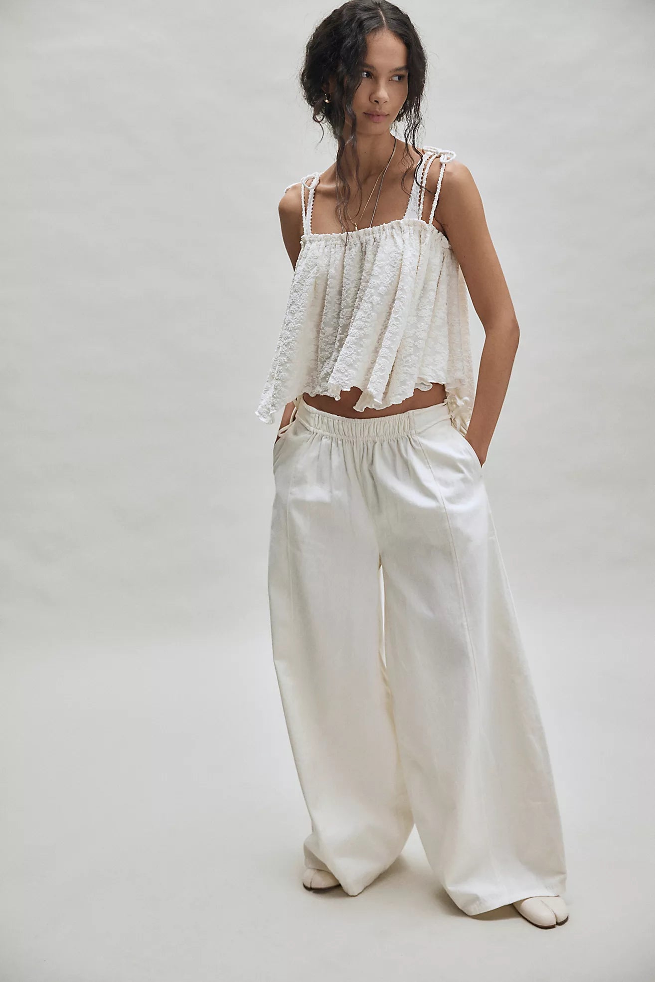 Free People - Briana Tank - SUGAR SWIZZLE - Ivory
