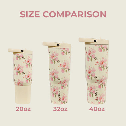 HydroJug - Keepsake Floral Edition | 32oz Sport Tumbler Leakproof & Insulated