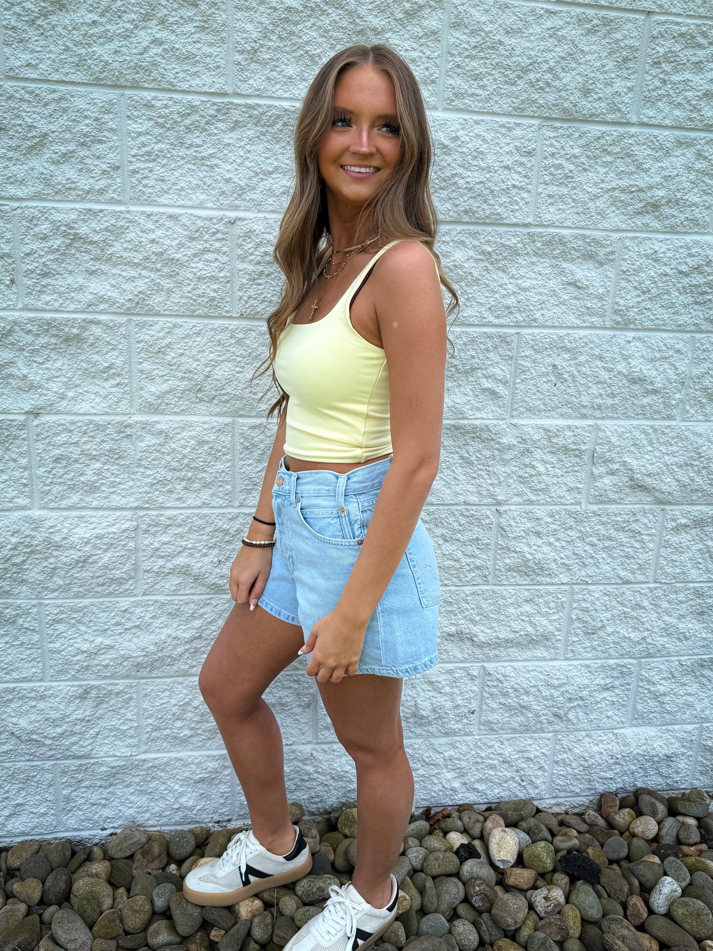 Free People - Tippi Denim Shorts - BABALON BLUE