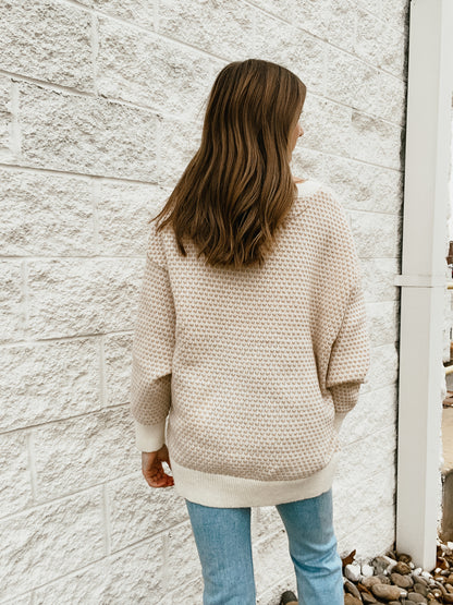 Winter Beige Oversized Sweater