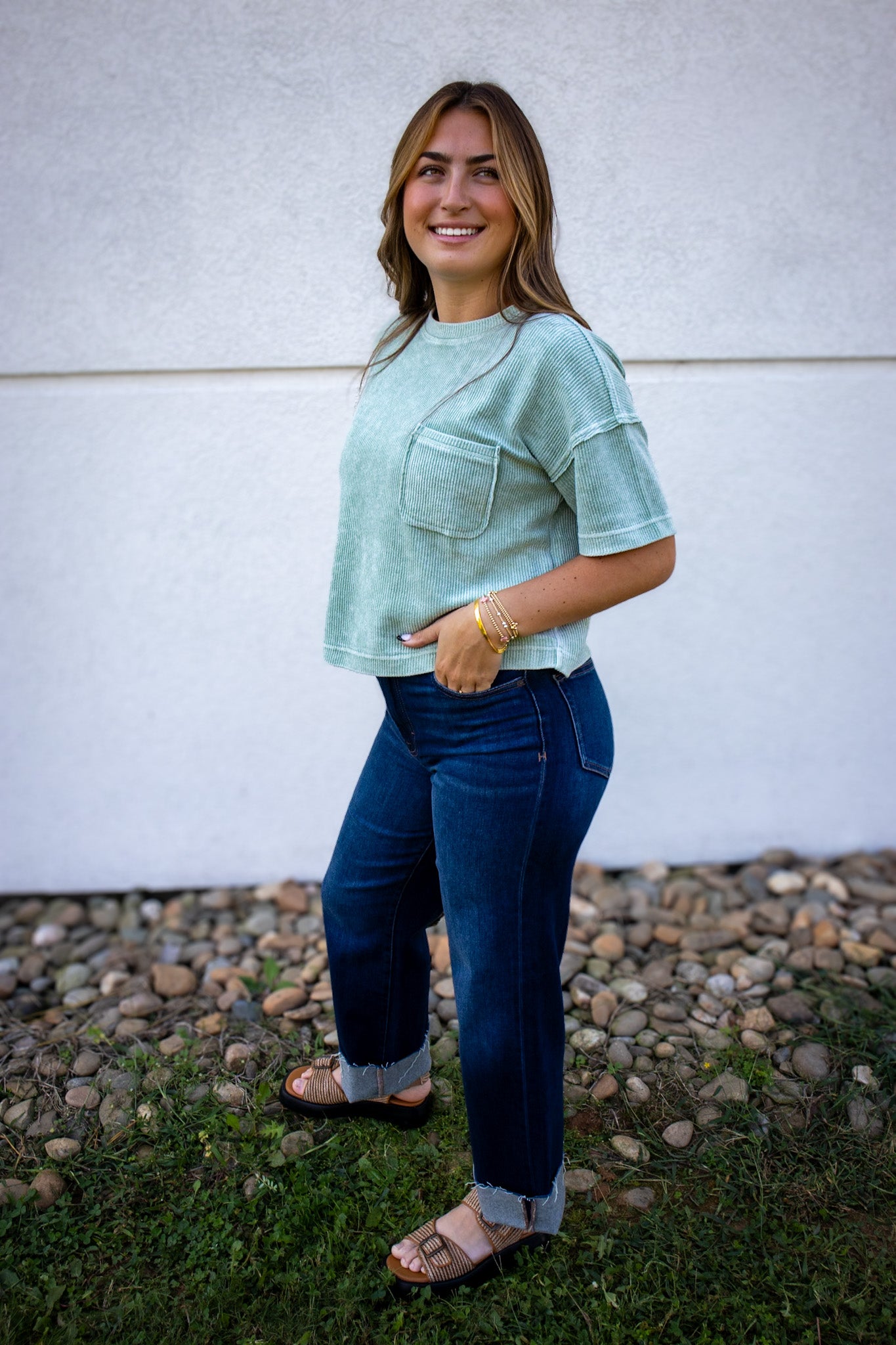 Hidden -Logan- Dark Wash High Waisted Dad Jean