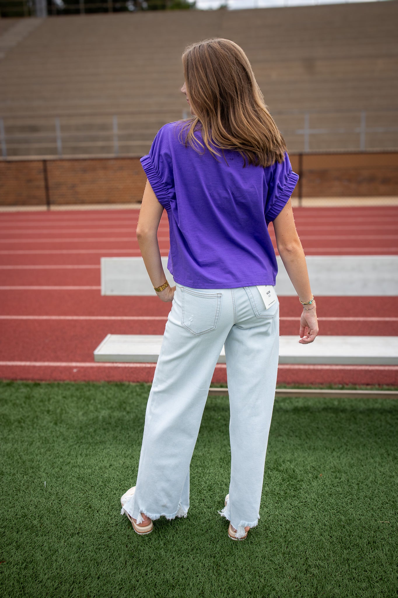 Hidden - Nori Super Light Wash 31" Mid Rise Wide Leg Jeans