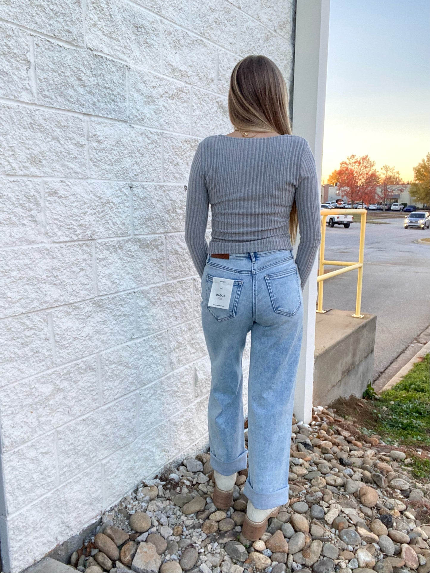 Grey Day Dream Long Sleeve Top