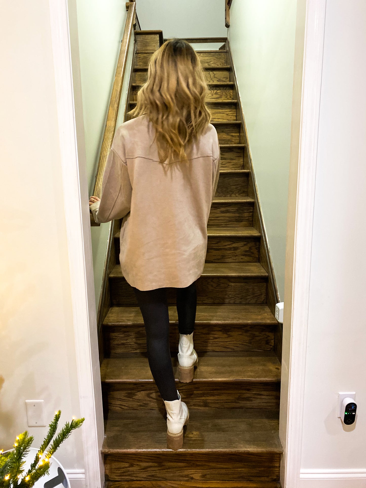 Latte Luxe Suede Shacket