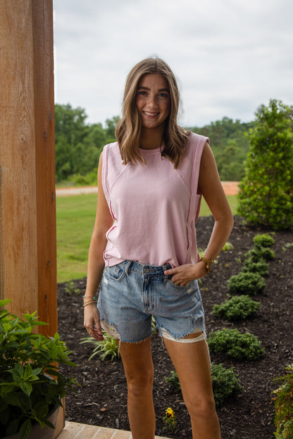 So Easy Muscle Tank - SOFT PINK