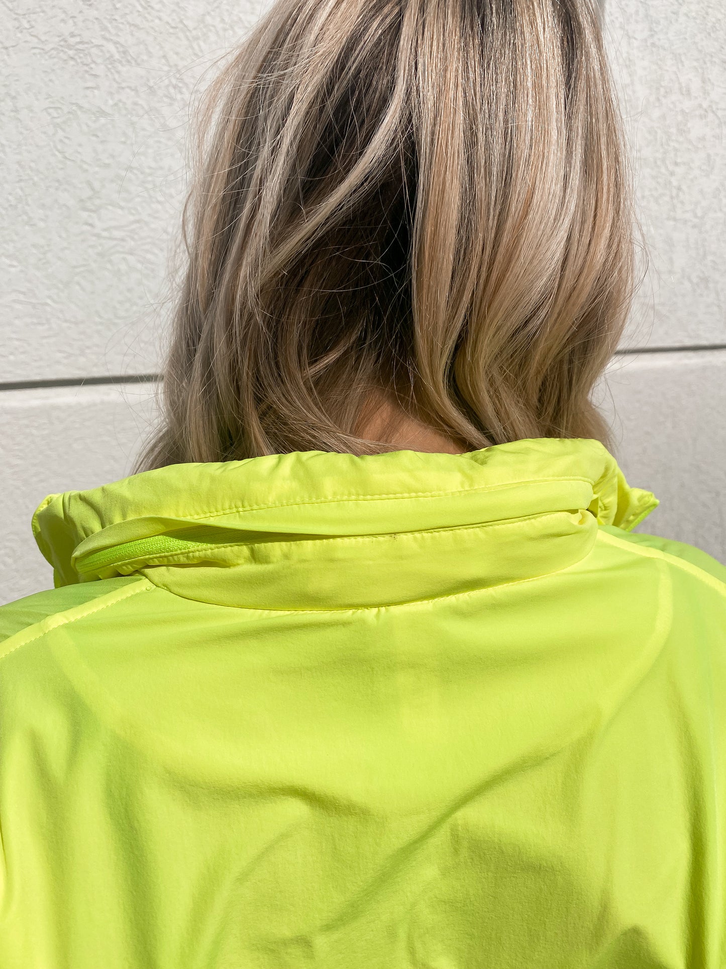 Noticed You Windbreaker Jacket - NEON YELLOW