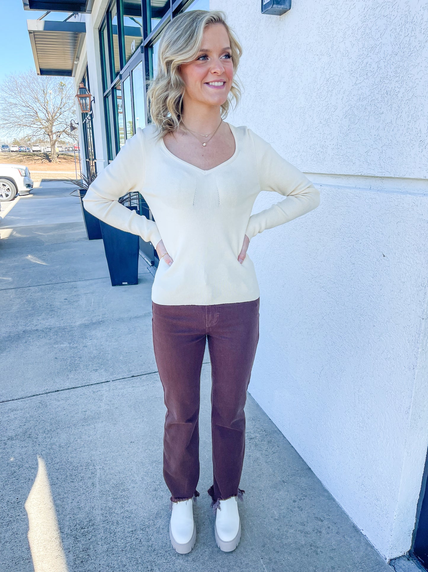 Secret Meadow Sweater - PALE CREAM YELLOW