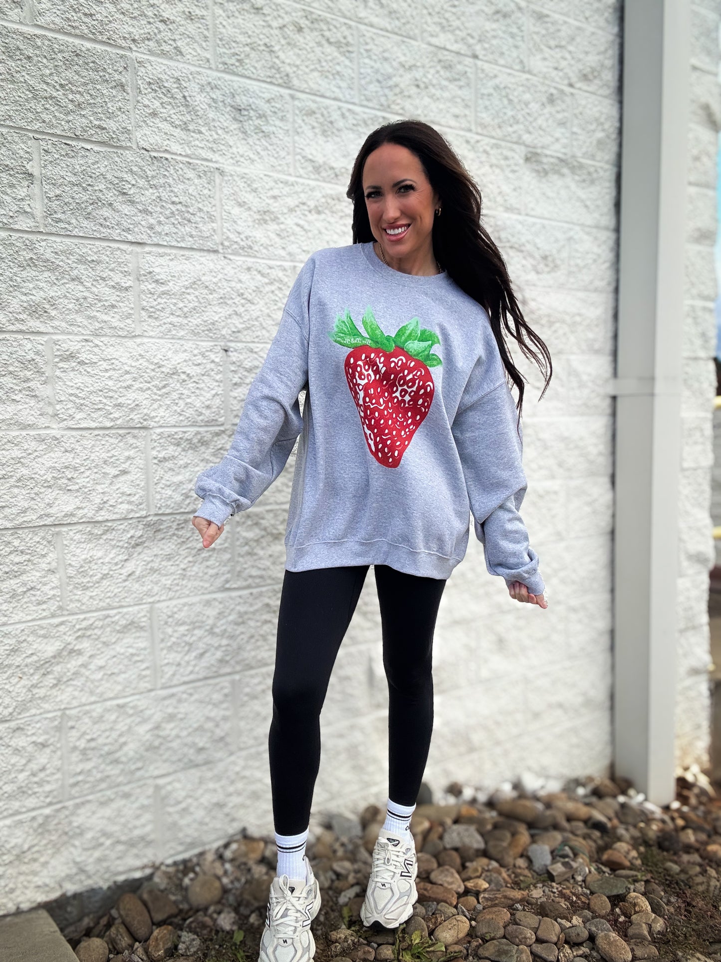 Taste and See Strawberry Graphic Sweatshirt