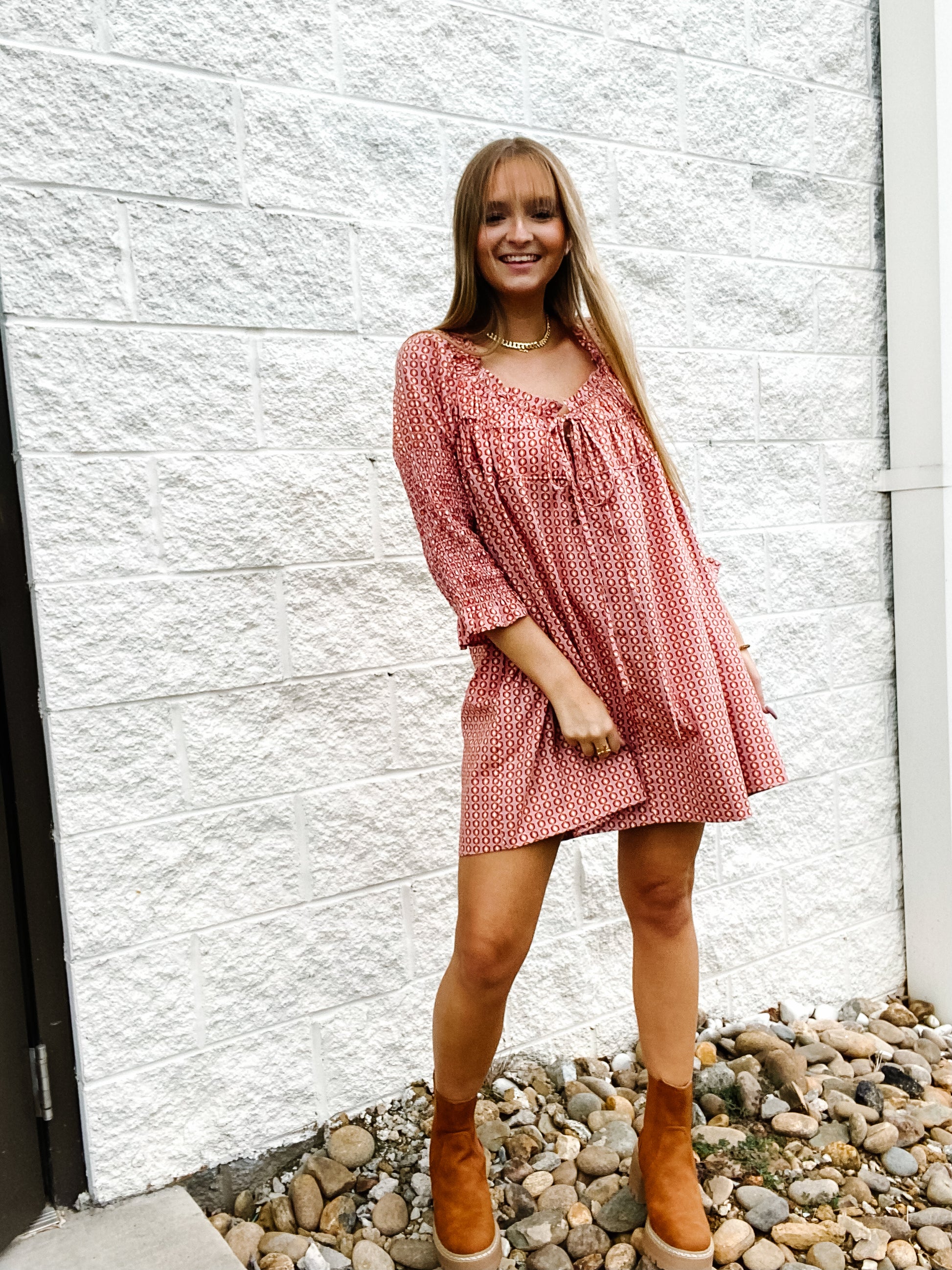 Free People - Star Dip Mini Dress - Glass Roses Combo YES DOLL BOUTIQUE Free People - Star Dip Mini Dress - Glass Roses Combo YES DOLL BOUTIQUE