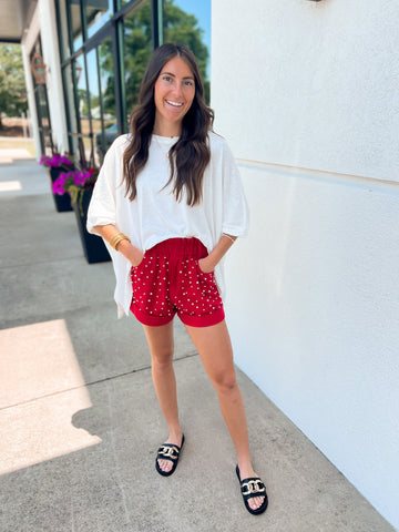 Pop Of Pearl Shorts