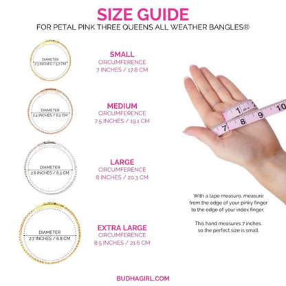 BuDhaGirl - Three Queens All Weather Bangle - PETAL PINK