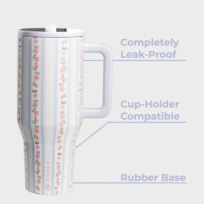 HydroJug - Primrose Floral Edition - Traveler 40oz Leakproof Tumbler