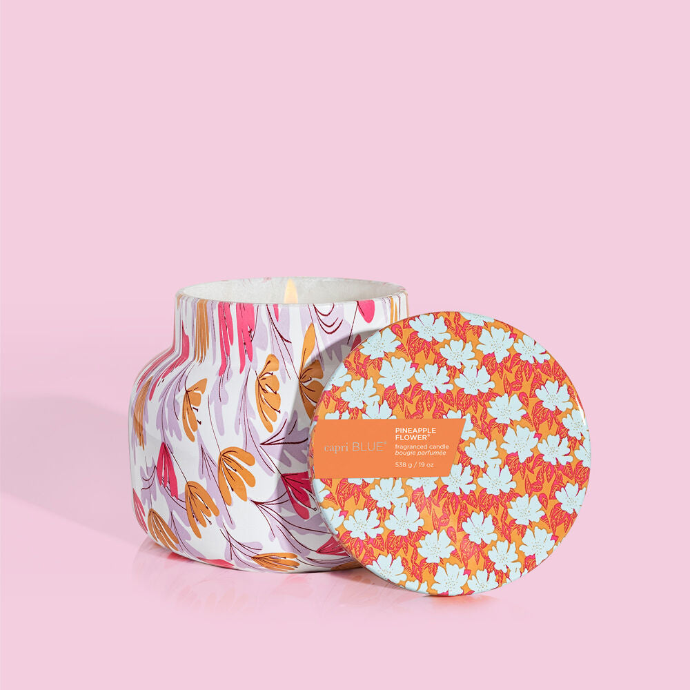 Capri Blue - PINEAPPLE FLOWER - Pattern Play Signature Jar, 19 oz