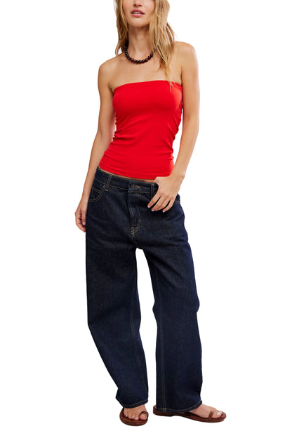 Free People - Carrie Seamless Tube Top - HIGH RISK RED