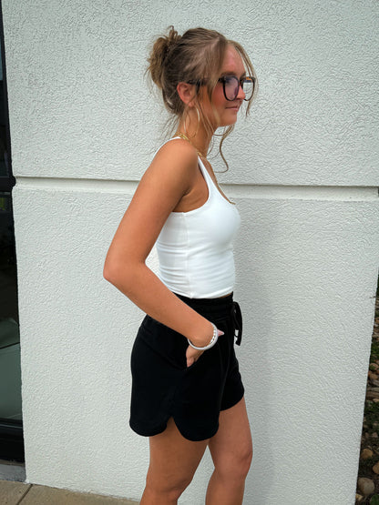 Luxe Lounge Shorts - BLACK