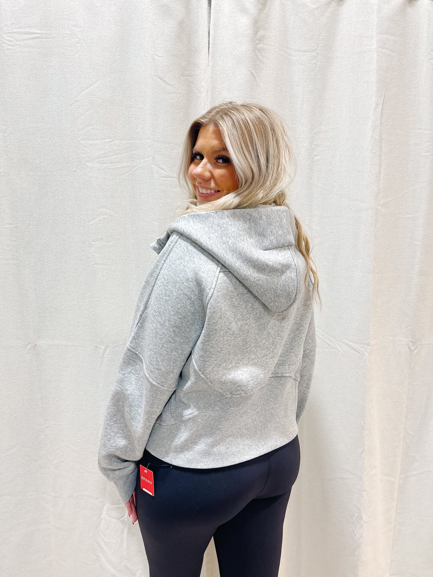 Essential Half-Zip Hoodie - HEATHERED GRAY