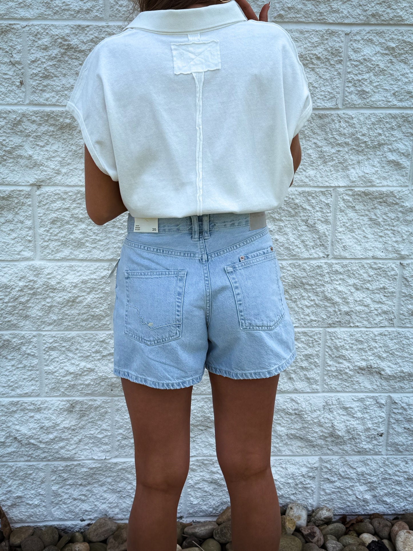 Free People - Tippi Denim Shorts - BABALON BLUE