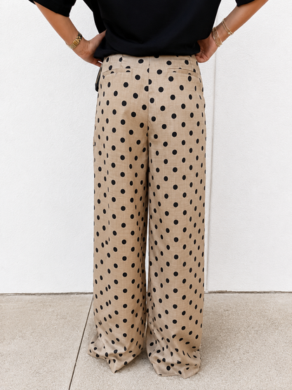 Classic Dot Wide Leg Pants